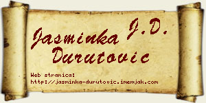 Jasminka Durutović vizit kartica